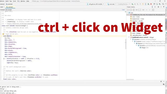 How to Solve flutter outline nothing to show in android studio смотреть онлайн