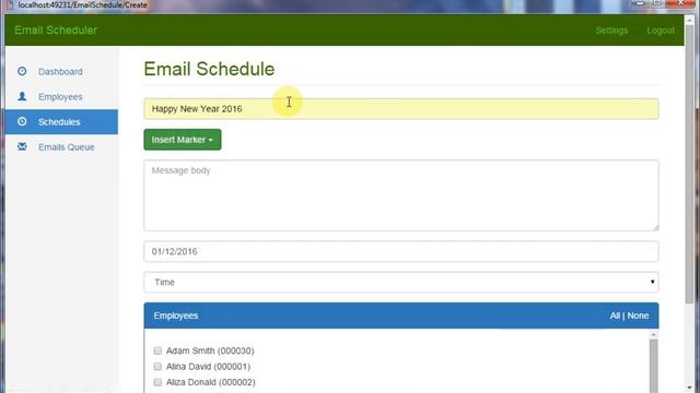 .Net Email Scheduler and Bulk Email Sender смотреть онлайн