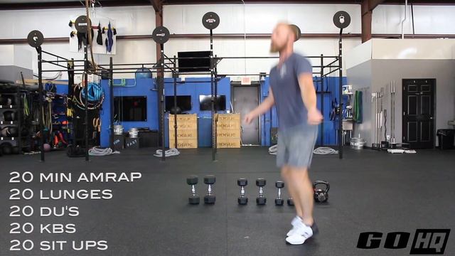 20minute AMRAP | Lunges/DUs/KBS/Sit Ups смотреть онлайн