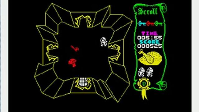 Atic Atac - ZX Spectrum - emulador ZXSpin 07s - testeado en Windows 7 x64 смотреть онлайн