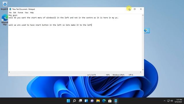 How To Move Start Menu To Left In Windows 11 2022| Move The Start Menu To The Left In Windows 11 смотреть онлайн