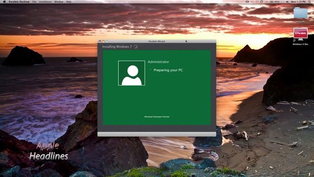 How to install Windows 8 onto Mac OS X Snow Leopard or Lion using Parallels смотреть онлайн