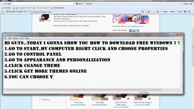 how to download free window 7 theme смотреть онлайн