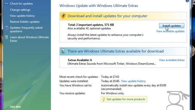 تدریس ویندوز ویستا Windows Vista درس 36- بروز رسانی ویندوز Updating Windows смотреть онлайн