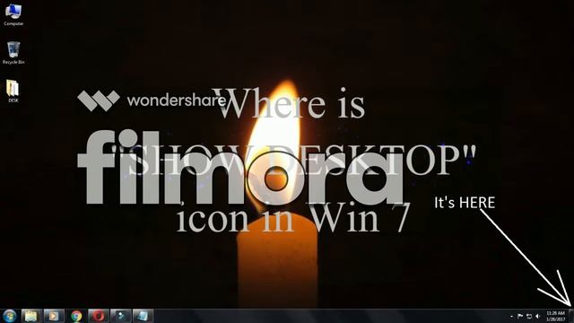 "SHOW DESKTOP" icon in Windows 7 and higher versions смотреть онлайн