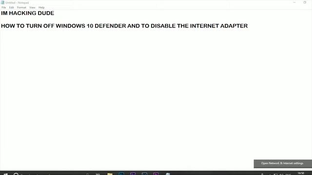 HOW TO TURN OF WINDOWS DEFENDER AND DISABLE INTERNET ADAPTER WINDOWS 10 смотреть онлайн