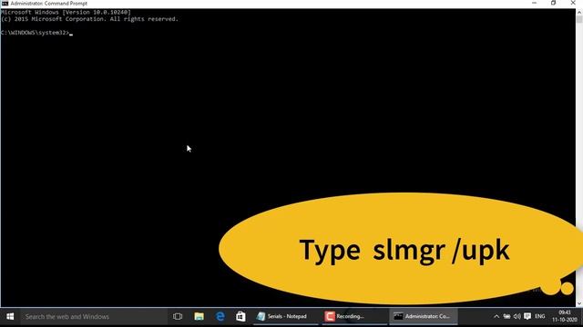 How to deactivate Windows 10 activation || change product key смотреть онлайн
