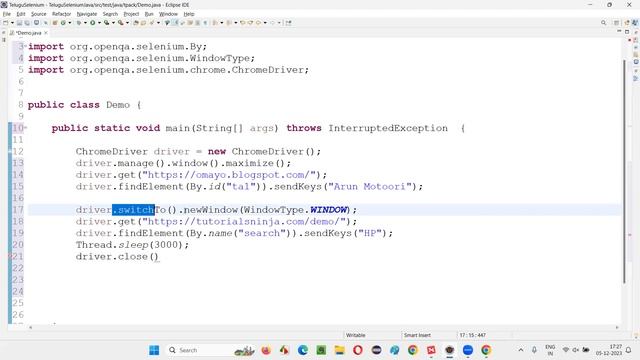 Selenium WebDriver in Telugu - Handling Multiple Windows - newWindow() - Part 52 смотреть онлайн