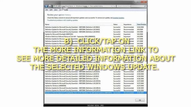 How to View Windows Update History Details in Windows 7 and Windows 8 смотреть онлайн