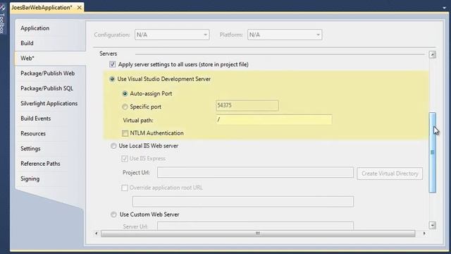 Learn ASP.NET, C# and Visual Studio 2010 Expert Skills Lesson 1-6: Change Web options смотреть онлайн