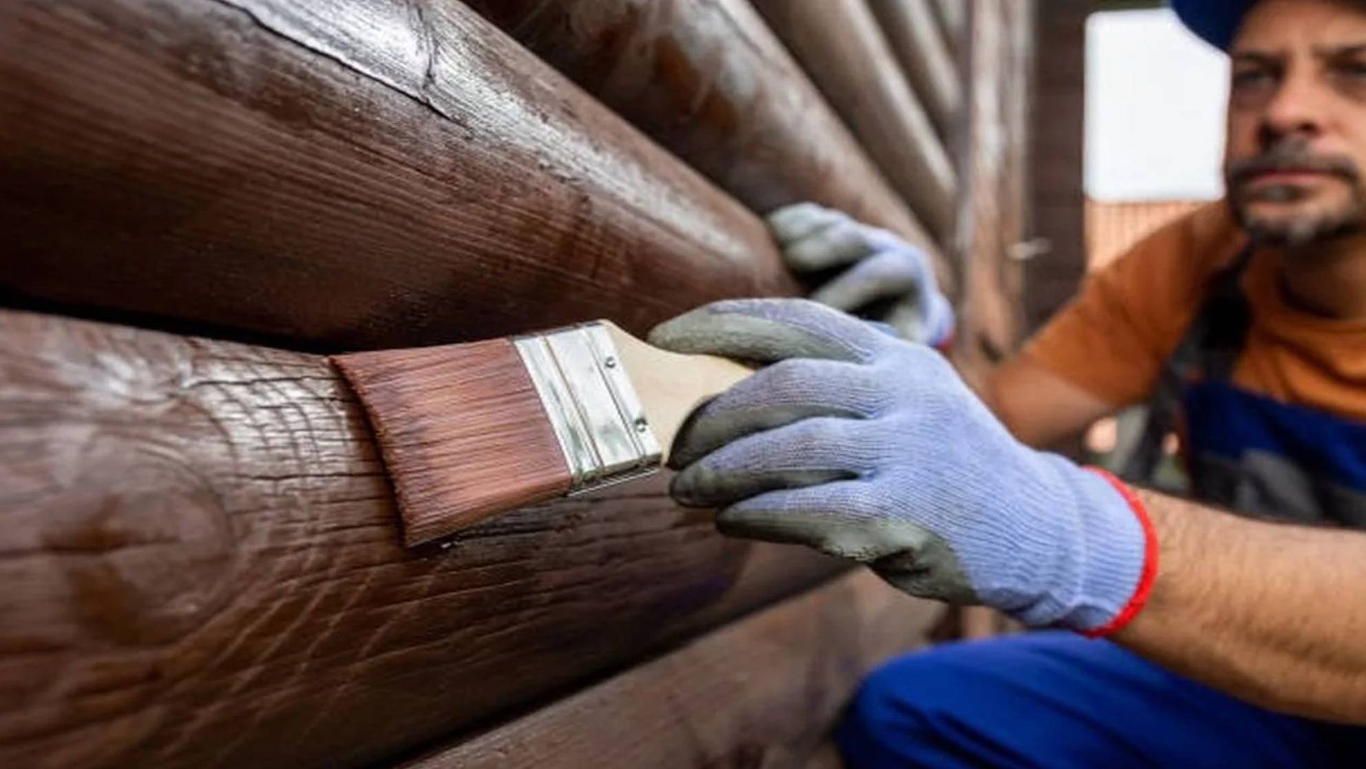 Сколько слоев Масла с Воском Анта наносить? Как НАНОСИТЬ Масловоск Анта на бревно и брус. смотреть онлайн