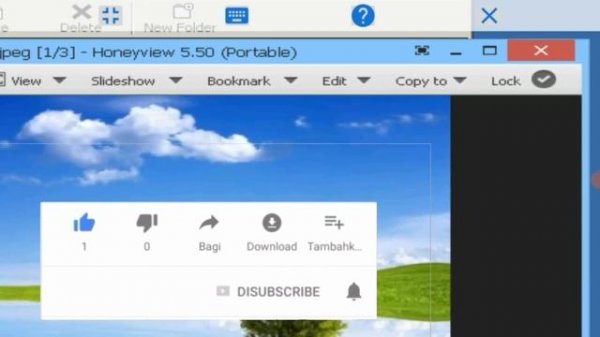 Chenge beckground wallpaper in exagear windows emulator/Honeyview photo viewer in exagear