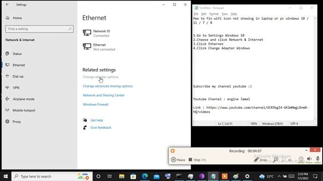 How to fix wifi icon not showing in taskbar windows 10 11 8 7 (Solved) смотреть онлайн