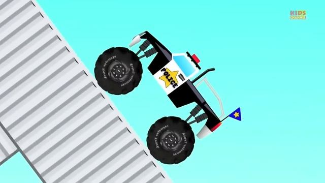 Police Car Compilation | 60mins  Video For Kids | Learn Vehicles | Kids Videos