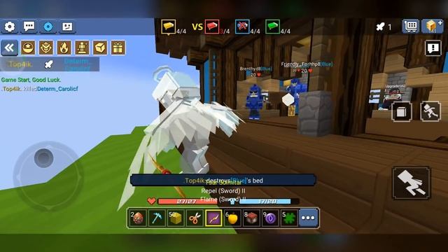 Blockman GO: Bed Wars Ep.46 - Keys Only Challenge in the Minecraft Mode смотреть онлайн