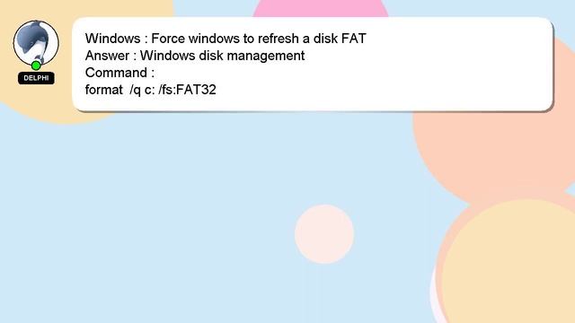 Windows : Force windows to refresh a disk FAT смотреть онлайн