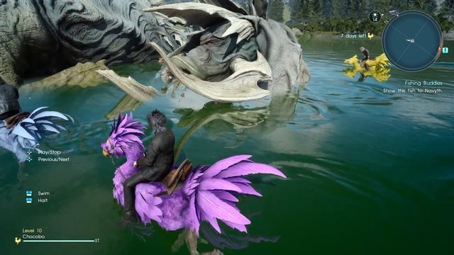 Final Fantasy XV Windows Edition - Swimming with Chocobos - MAX Settings 1440p 60FPS смотреть онлайн