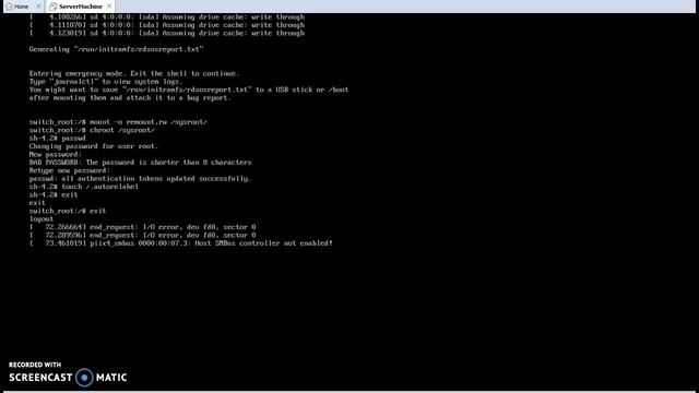 RHCSA EXAM 200 FIRST QUESTION RESET PASSWORD смотреть онлайн