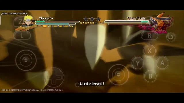 Naruto Ultimate Ninja Storm 3 full burst on android || Naruto vs Kyubi || Egg NS смотреть онлайн