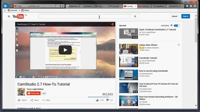 Screencapture configuration with Camstudio And Associated Tools on Windows смотреть онлайн