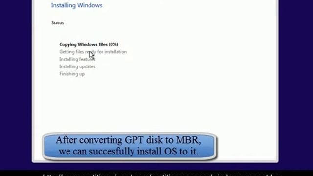 Windows cannot be installed to this disk. The selected disk is of the GPT partition style. смотреть онлайн