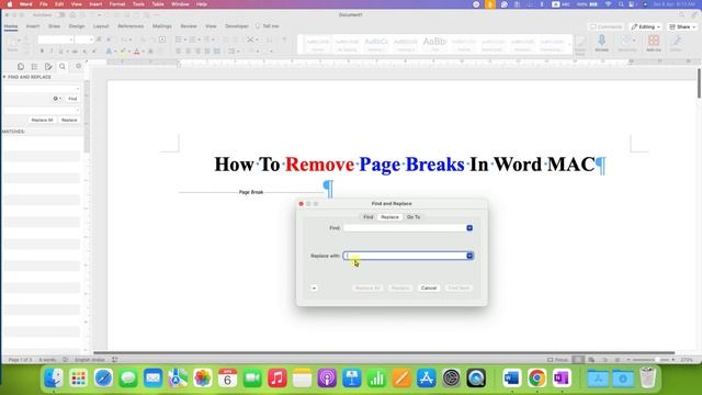 How To Remove Page Breaks In Word [ MAC ] смотреть онлайн