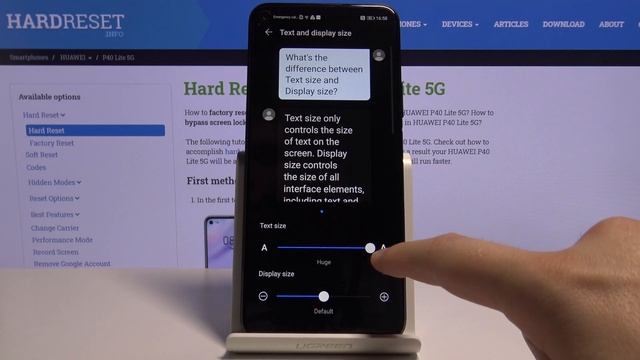How to Change Font Size in Huawei P40 Lite 5G - Personalize Android Display смотреть онлайн