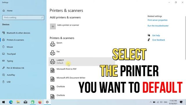 Setting Default Printer in Windows 10 - #tricks #easy #microsoft #windows #trending #tips смотреть онлайн