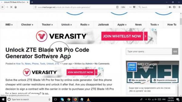 Unlock ZTE Blade V8 Pro Code Generator Software App