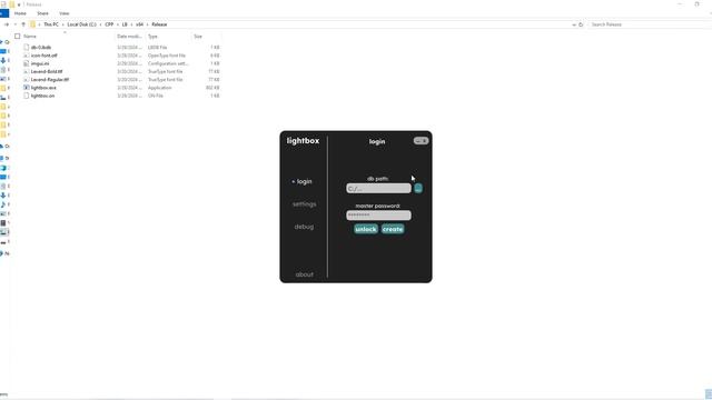 Lightbox - C++ Windows open-source password manager смотреть онлайн