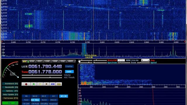 SDR RTL2832u+R820T with upconverter Soft66RTL смотреть онлайн