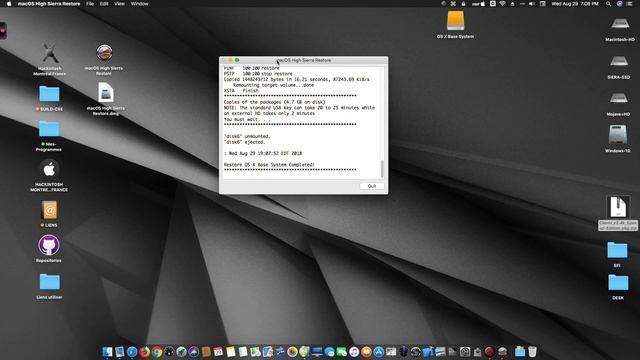 macOS High Sierra Restore смотреть онлайн