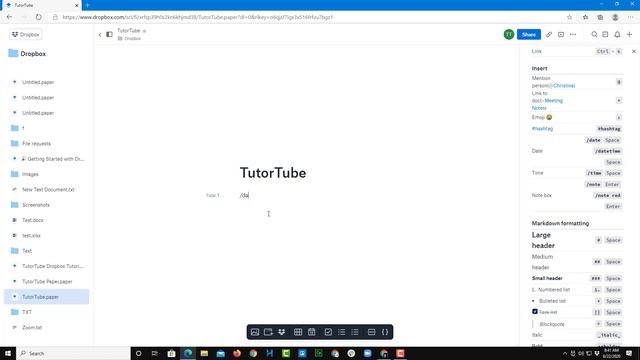 Dropbox Tutorial - Lesson 22 - Paper Keyboard Shortcut смотреть онлайн