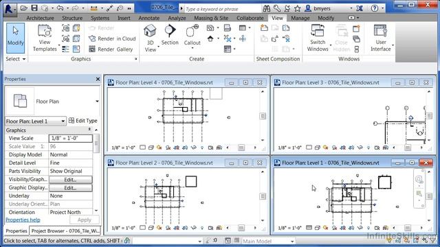 REVIT TUTORIAL | Lesson 7.6 Tile Windows смотреть онлайн
