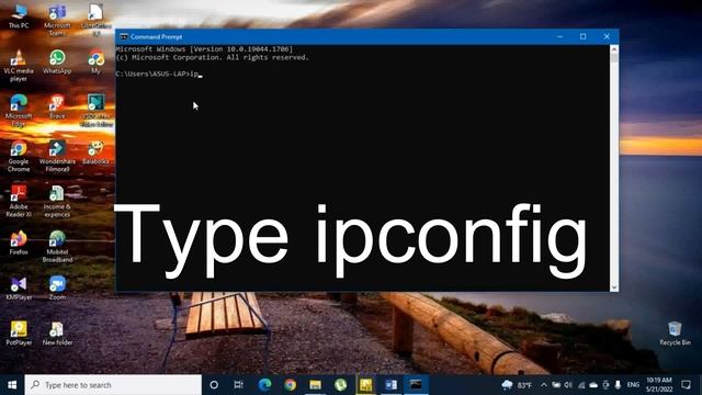 How to View IP Address in windows 10 computer using command prompt смотреть онлайн