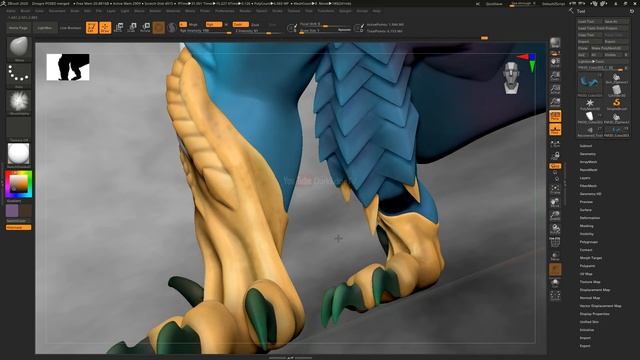 ZINOGRE | Monster Hunter World ICEBORNE in ZBRUSH смотреть онлайн