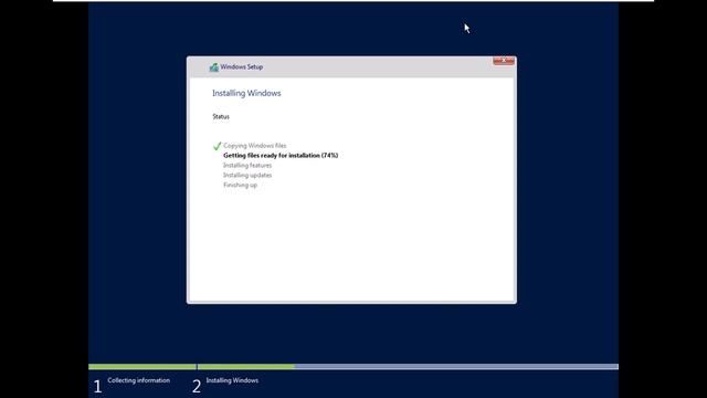 Installing Windows Server 2016 Core смотреть онлайн