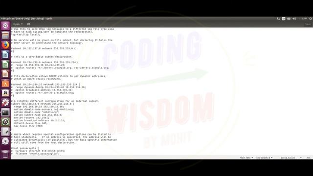 DHCP Server installation in Ubuntu Linux 16, 20 смотреть онлайн