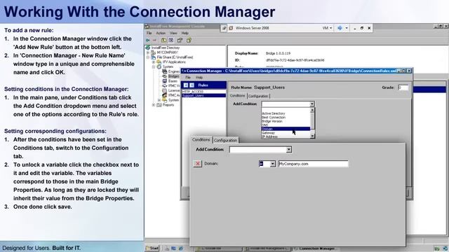 Bridge Setup 8 - Advanced Connection Setup - Enabling the Connection Manager смотреть онлайн