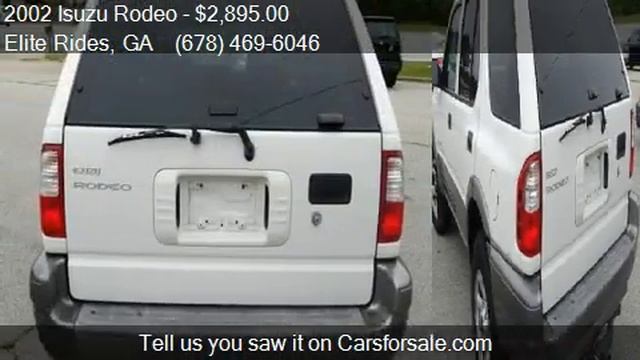 2002 Isuzu Rodeo S 2WD 4dr SUV for sale in LAWRENCEVILLE, GA смотреть онлайн