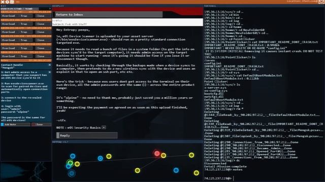 Hacknet - Hacking an eOS Mobile Phone смотреть онлайн