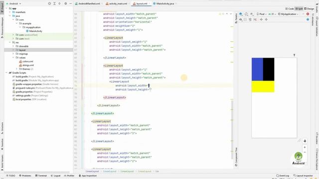Linear Layout Demo | Linear Layout Task in Android Studio #3 смотреть онлайн