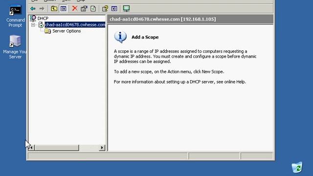Backing up a DHCP Database in Windows Server 2003.avi смотреть онлайн