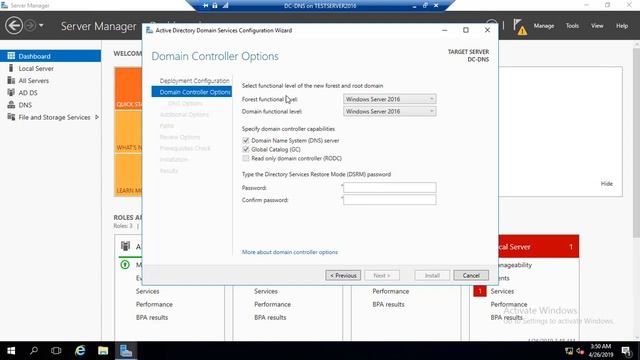 Lesson 10 - Install a New Forest in Windows Server 2016 смотреть онлайн
