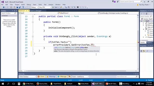 Bài 47 DateTimePicker MonthCalendar mp4 смотреть онлайн