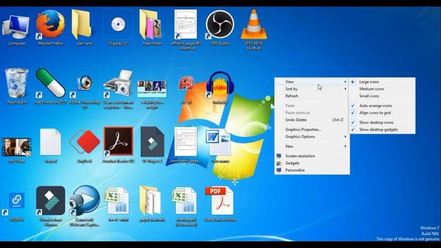 Desktop Icon too big or small ? | windows 7/8/10 change icon size | смотреть онлайн