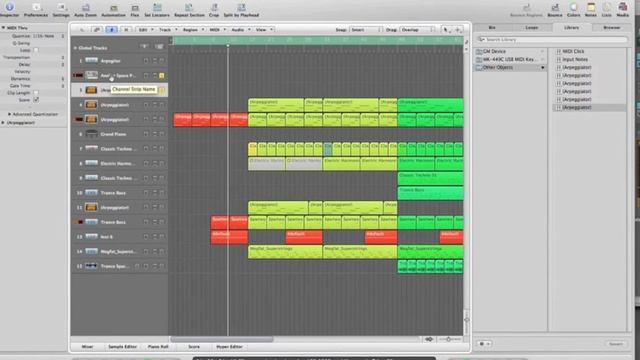 Logic Pro 9 tutorial how to use an Apregiator смотреть онлайн