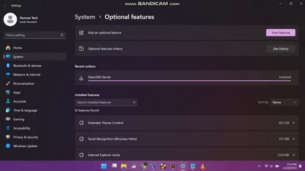 How to install OpenSSH Server on Windows 11