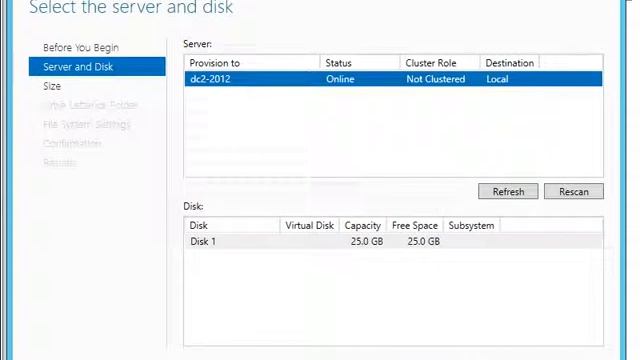 assign or Configured hard disk in windows server 2012 part 3 смотреть онлайн