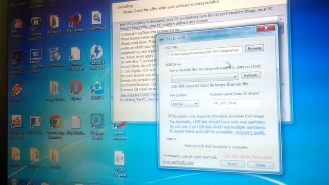 How to create a bootable pendrive and burn windows or any other iso file on it. смотреть онлайн